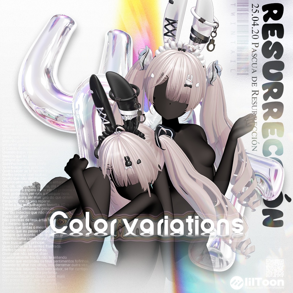 【14アバター対応】 Usamimi TwinTail