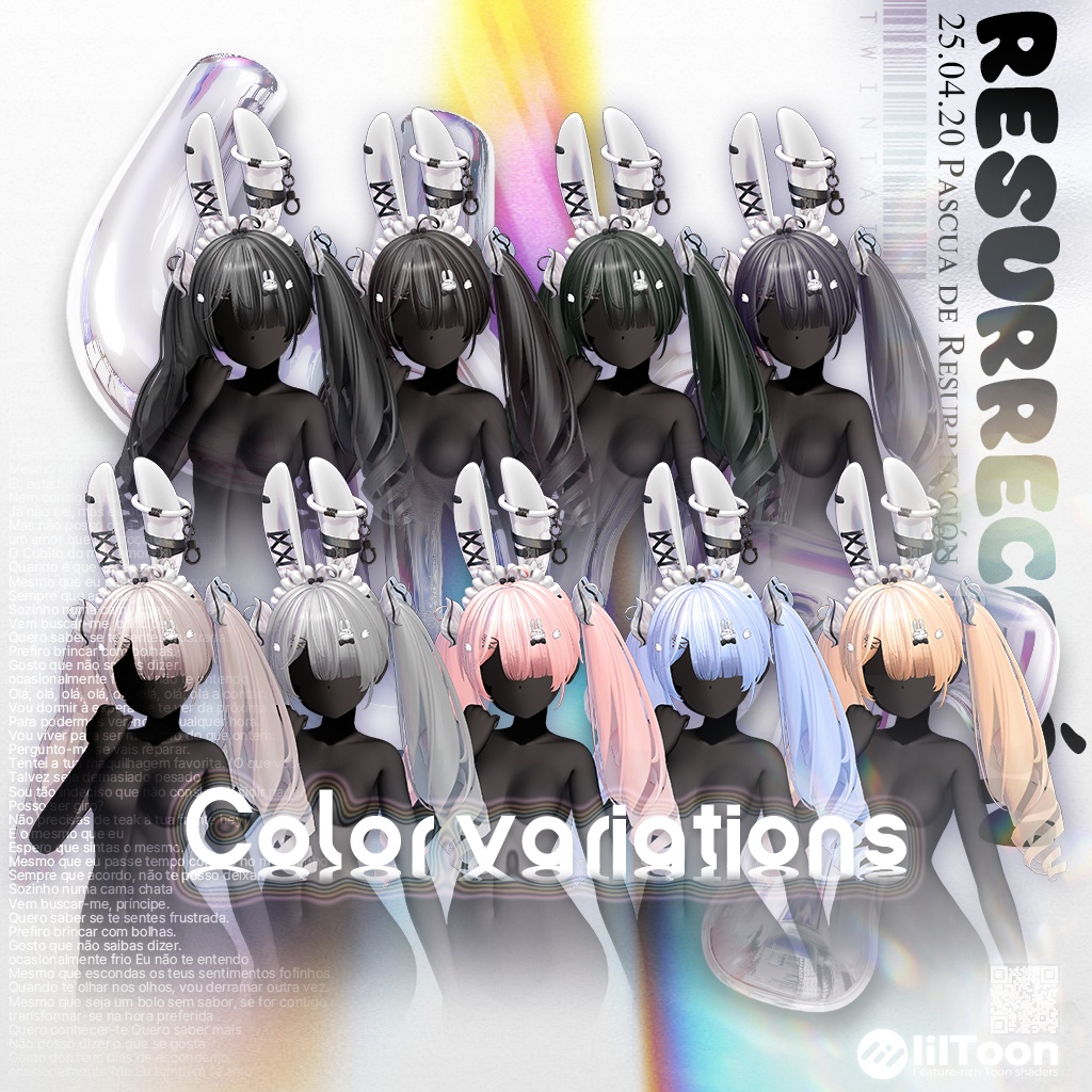 【14アバター対応】 Usamimi TwinTail