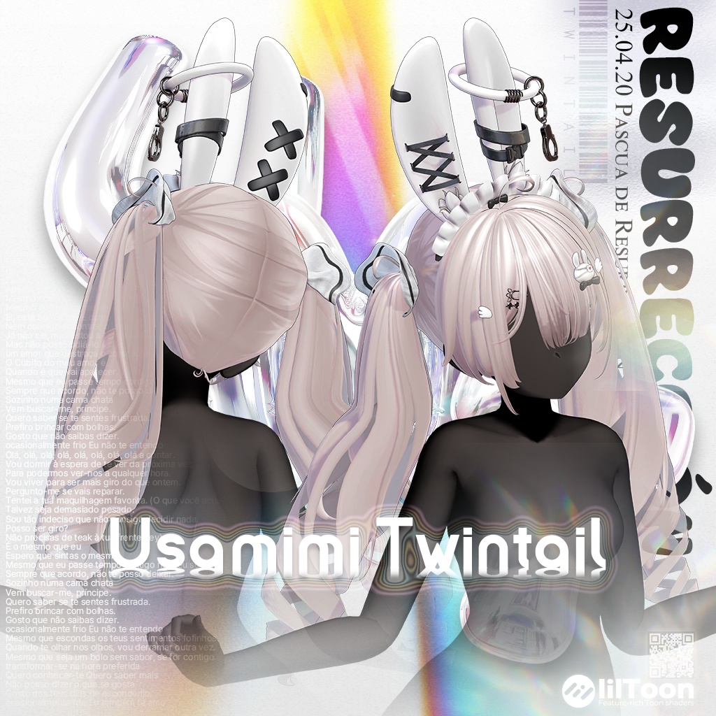 【14アバター対応】 Usamimi TwinTail