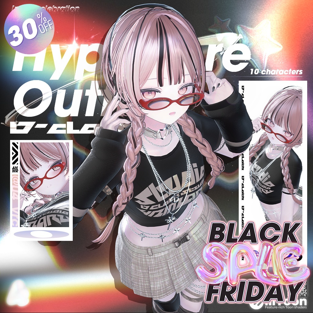 【10アバター対応】 HyperCore Outfit