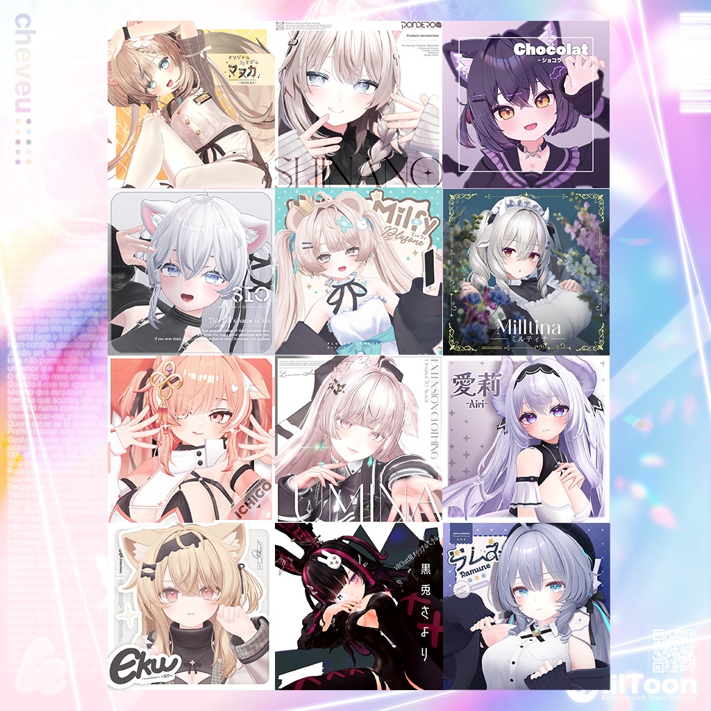 【12アバター対応】VanillaMelt Longtail