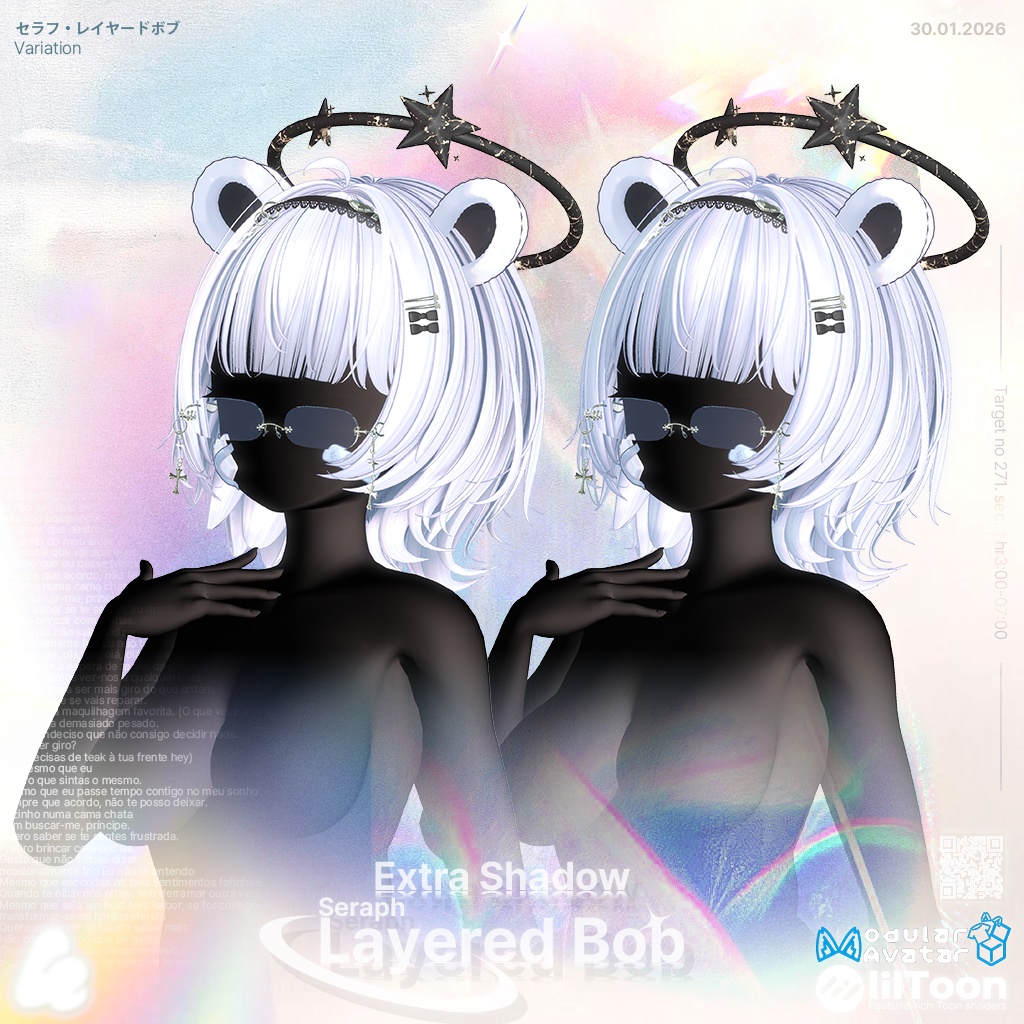 💥セール中💥 【17アバター対応】 Seraph Layered Bob