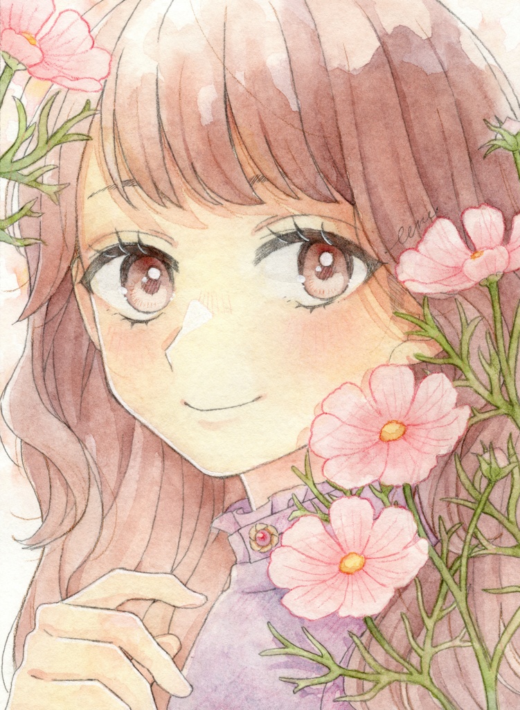 【原画】花シリーズ (フレームレス)