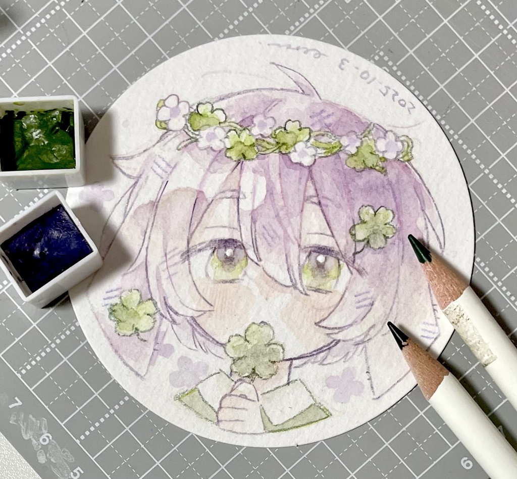 【原画】水彩強化マラソン ドローイング (10/1~10/10までのもの)