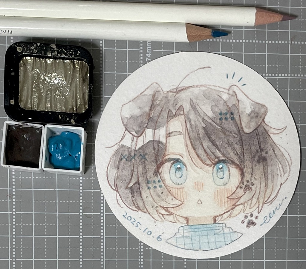 【原画】水彩強化マラソン ドローイング (10/1~10/10までのもの)