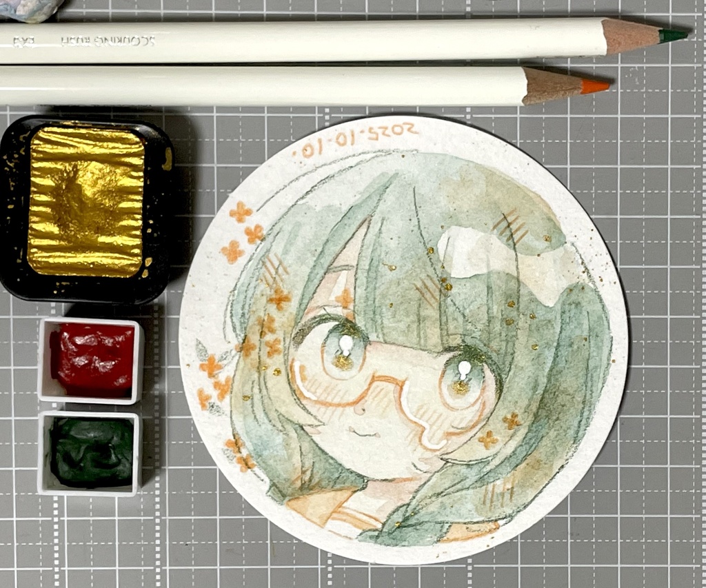 【原画】水彩強化マラソン ドローイング (10/1~10/10までのもの)