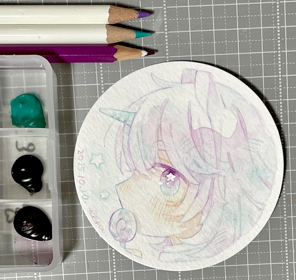 【原画】水彩強化マラソン ドローイング (10/1~10/10までのもの)