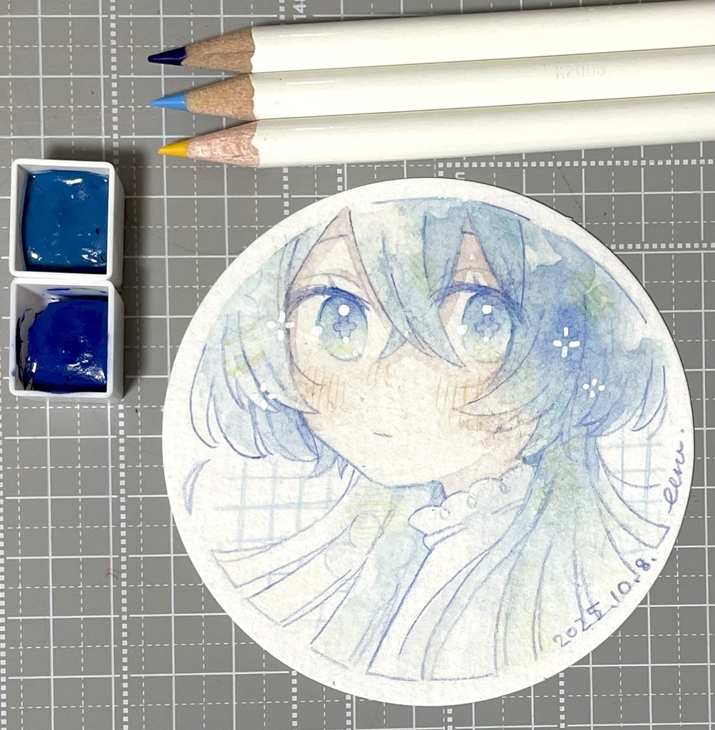 【原画】水彩強化マラソン ドローイング (10/1~10/10までのもの)