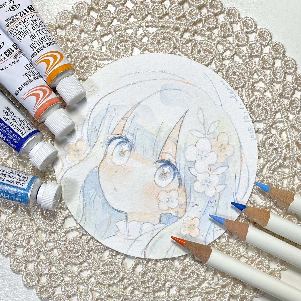 【原画】水彩強化マラソン ドローイング (10/1~10/10までのもの)