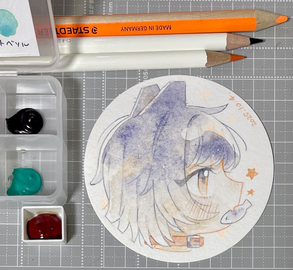 【原画】水彩強化マラソン ドローイング (10/1~10/10までのもの)