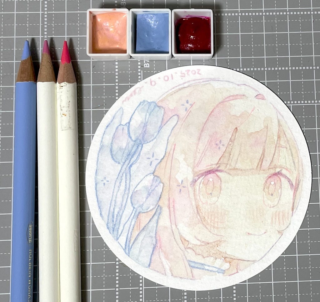 【原画】水彩強化マラソン ドローイング (10/1~10/10までのもの)