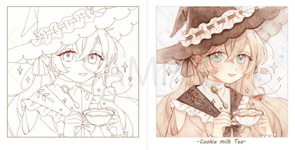 【グッズ】天音ましろさん合同イラスト誌 「Witch&Tea」☆リニューアル☆