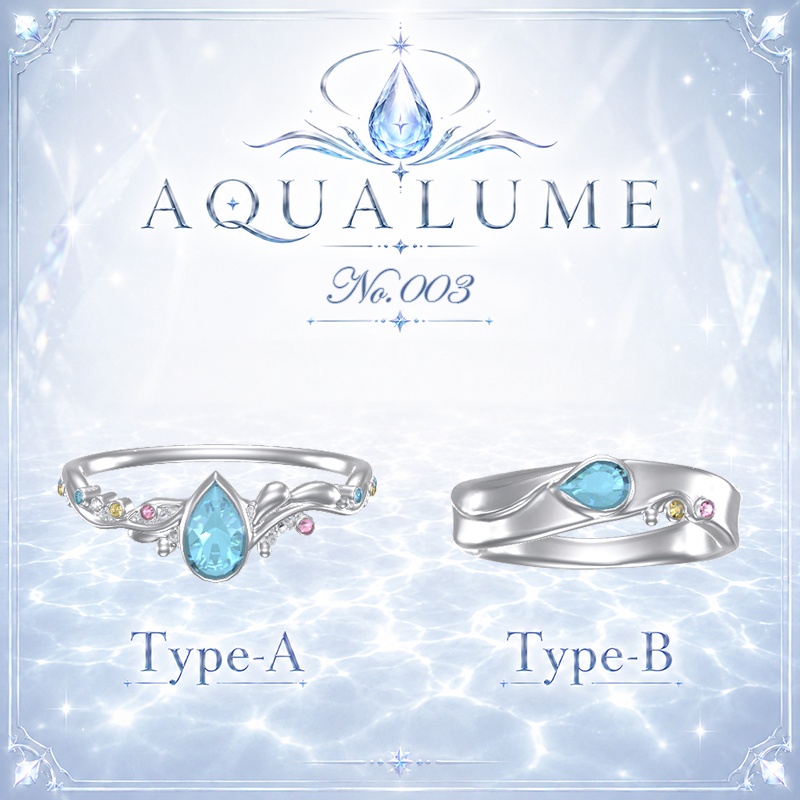 【３日間限定無料】【50%OFF】AQUALUME💍No.003 Type-A/B MA対応21Avatar（12color×17color）