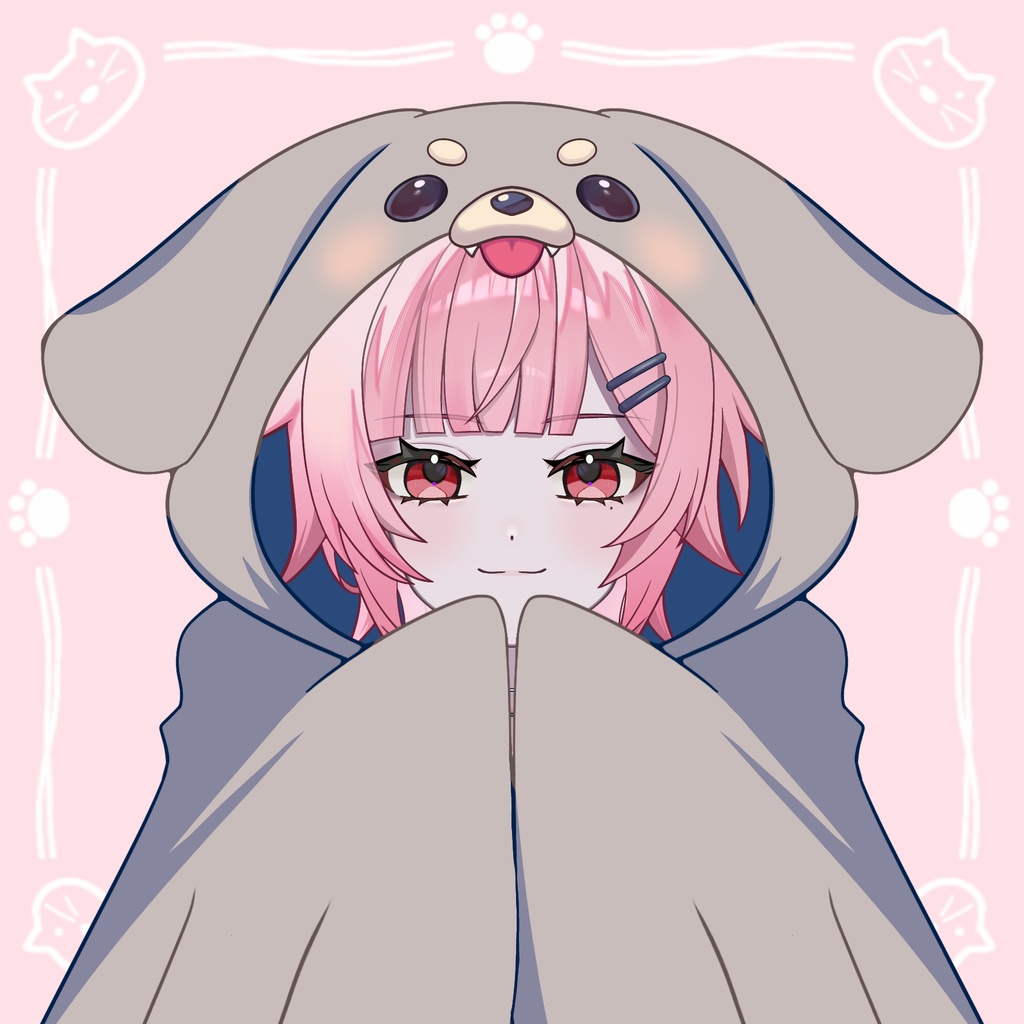 VTuber用 ぬくぬくブランケット素材セット（動物＆無地8種）