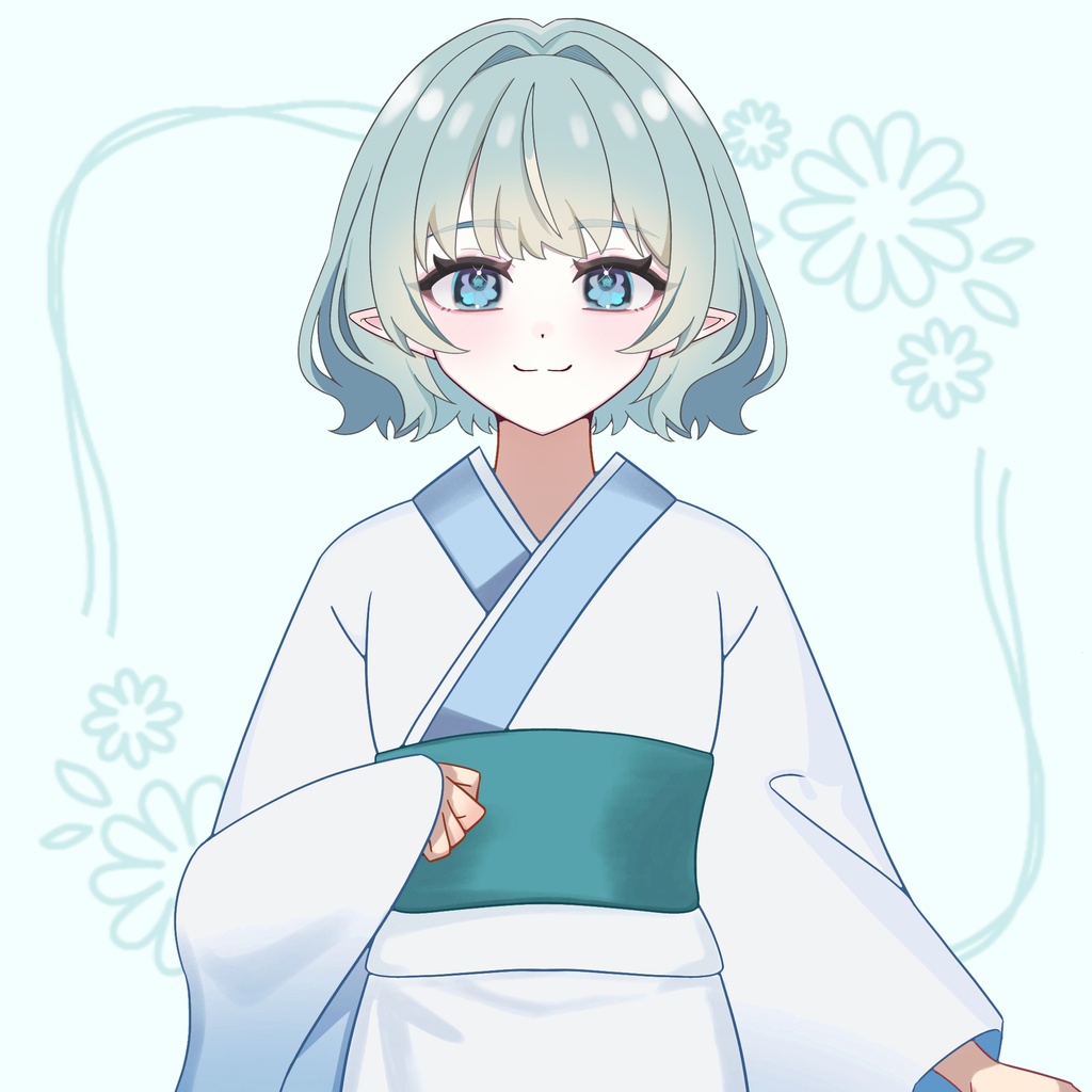 浴衣セット【立ち絵素材｜V配信・TRPGお着替え用｜全7色】