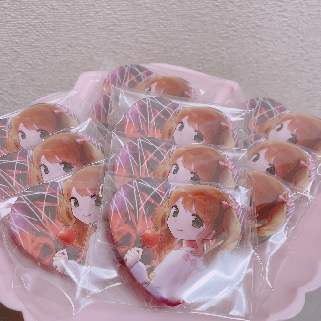 砂糖祭・ハート缶バッチ