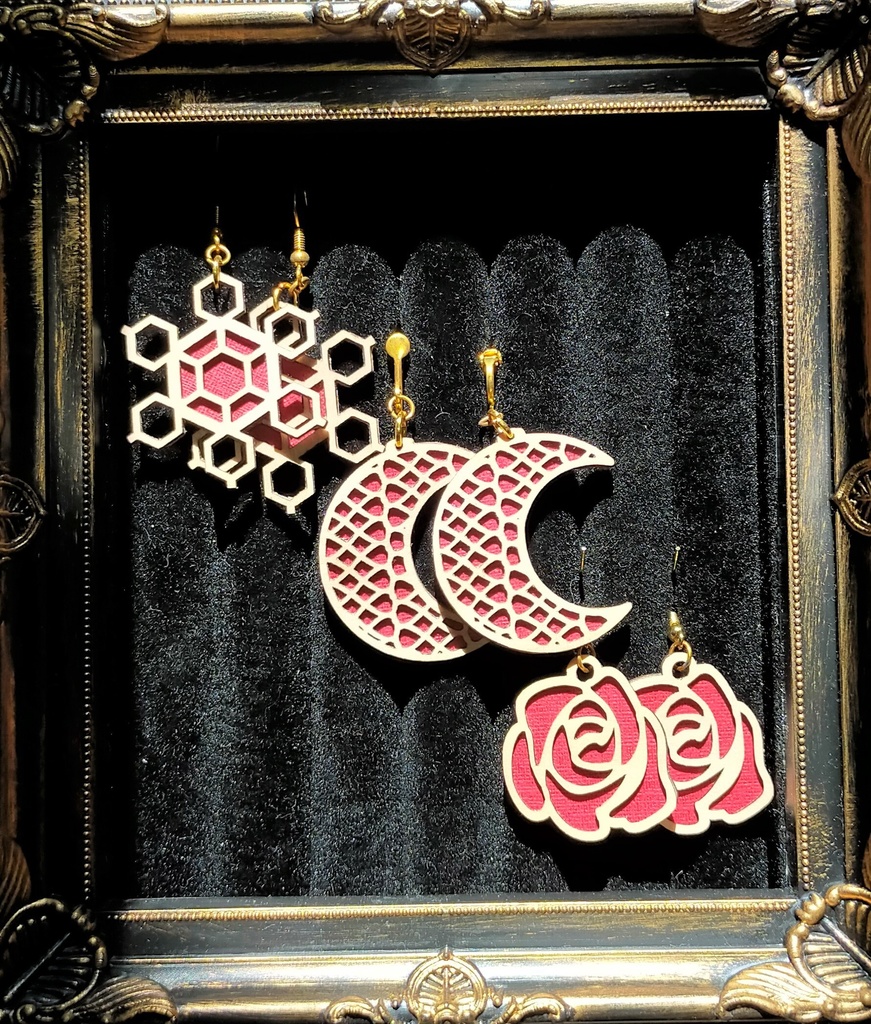 雪月花　(紅)　3種+額