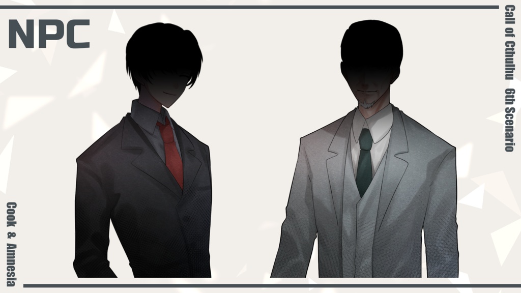 CoC6th 2PLシナリオ「For your 5cc Blessing」