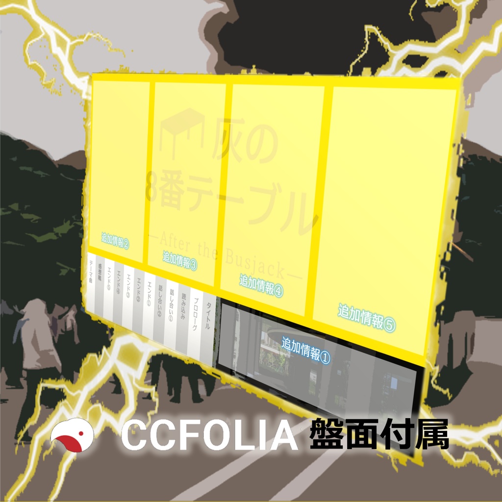 GMレス可 4人用マーダーミステリー「灰の8番テーブル ― After the Busjack ―」