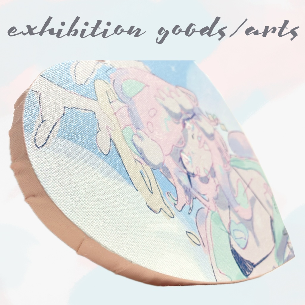 『#』な展示会 🤍 ♡型キャンバスプリント