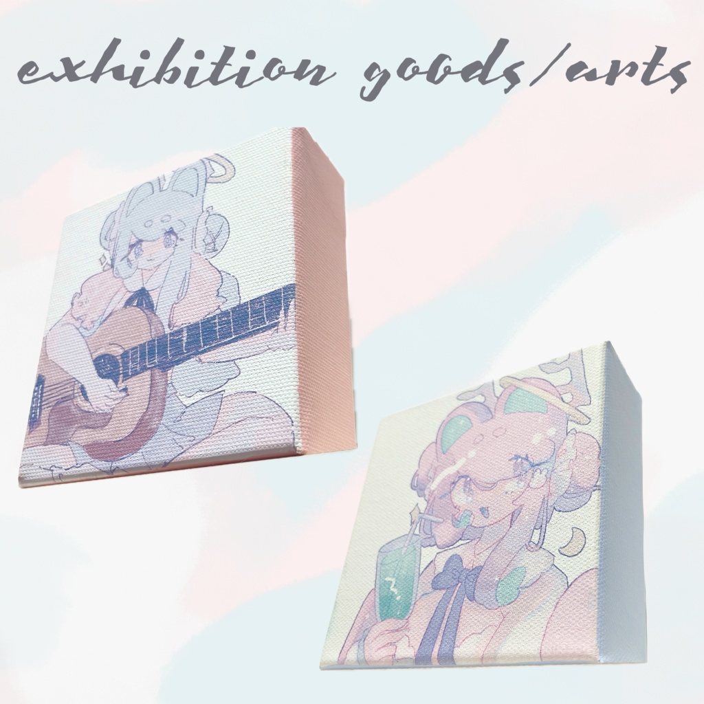 『#』な展示会 🤍 ミニキャンバス2種