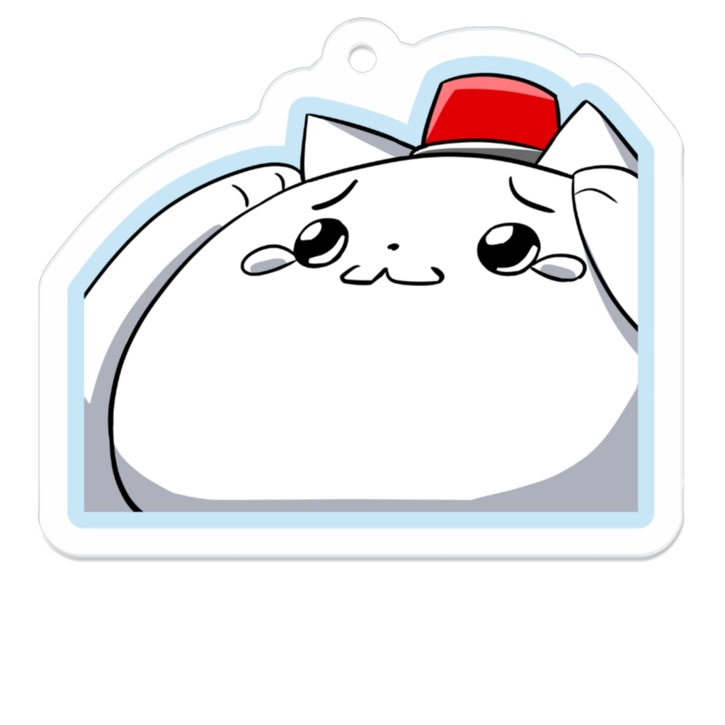 ボタンねこアクリルキーホルダーA