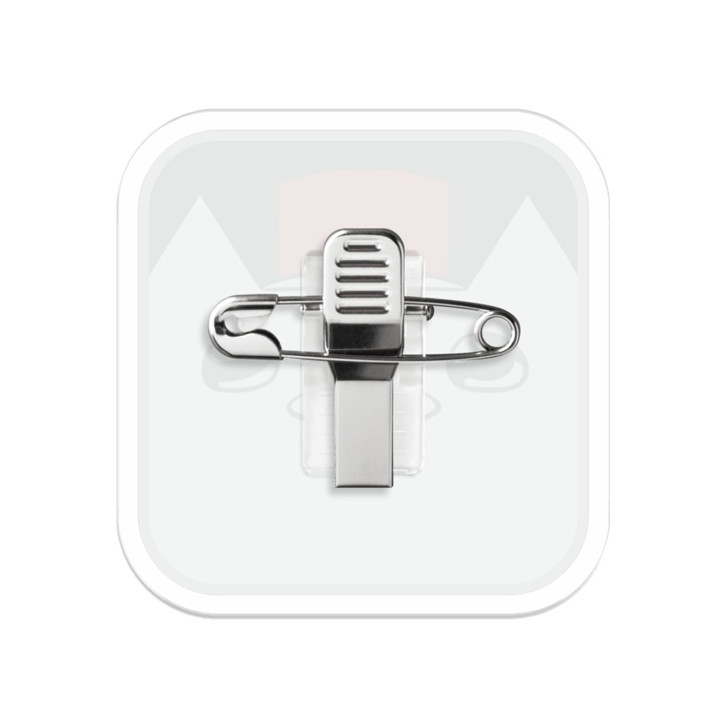 ボタンねこアクリルクリップ(バッジ)