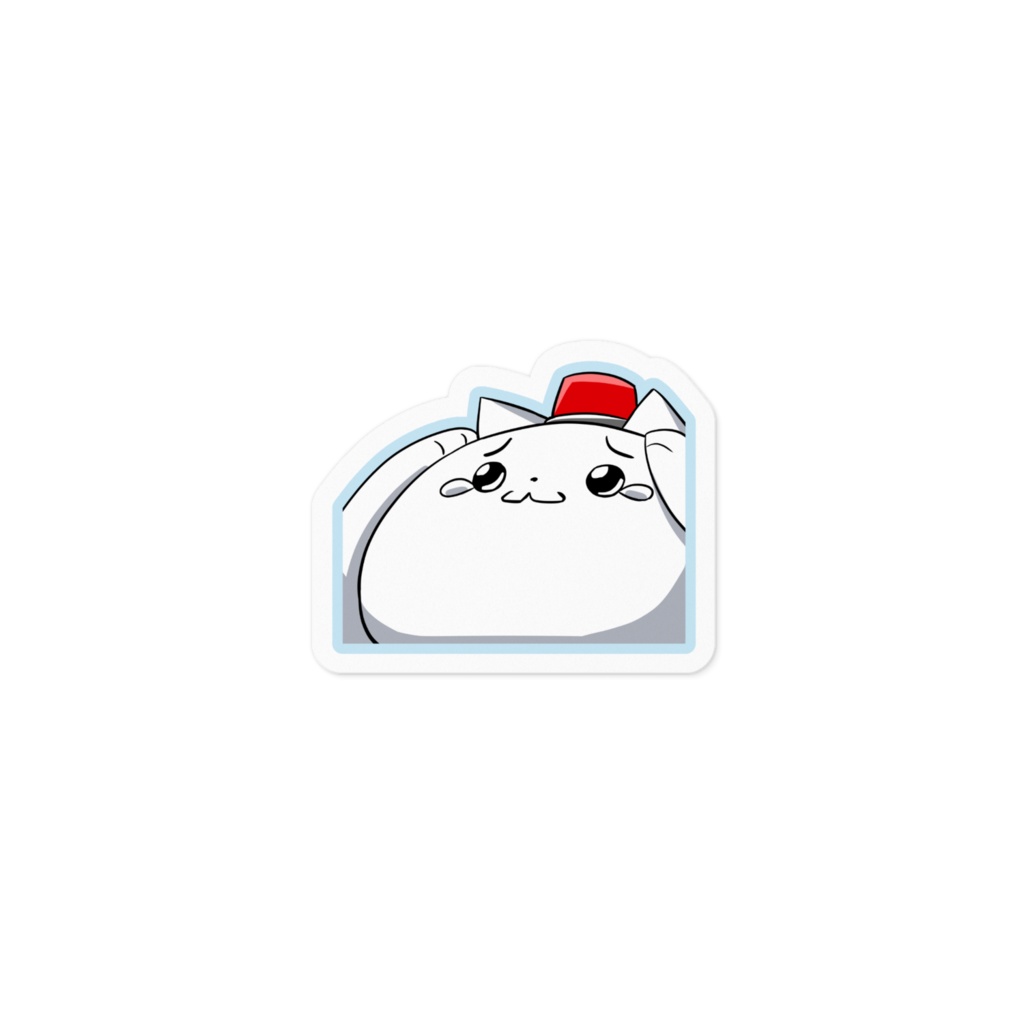 ボタンねこステッカー_シンプルA