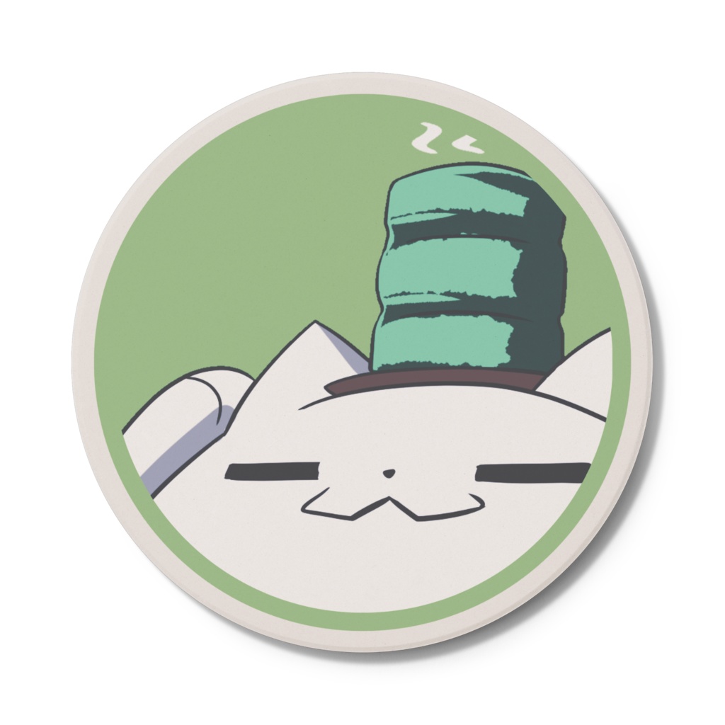 ボタンねこコースター