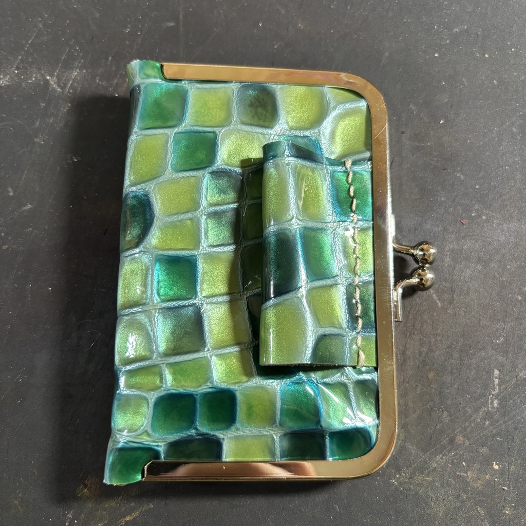 がま口m5手帳　ゼリー×生成