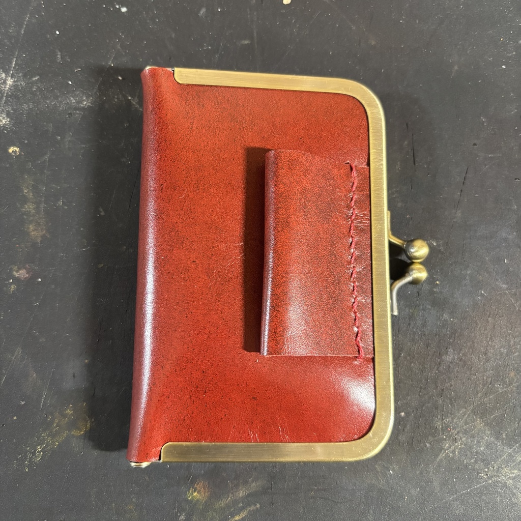 がま口m5手帳　ルガトー×生成