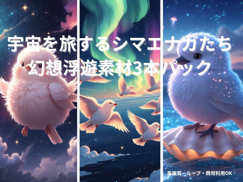 3本パック：「宇宙を旅する鳥」シリーズ