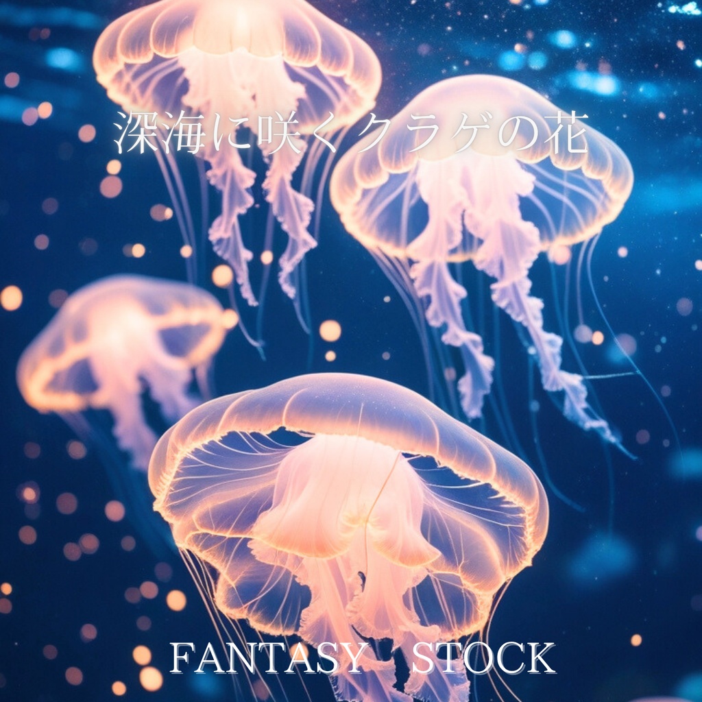 深海に咲くクラゲの花|幻想素材(10秒ループ) The Jellyfish Bloom in the Deep Sea|Fantasy Video Material (10s Loop)
