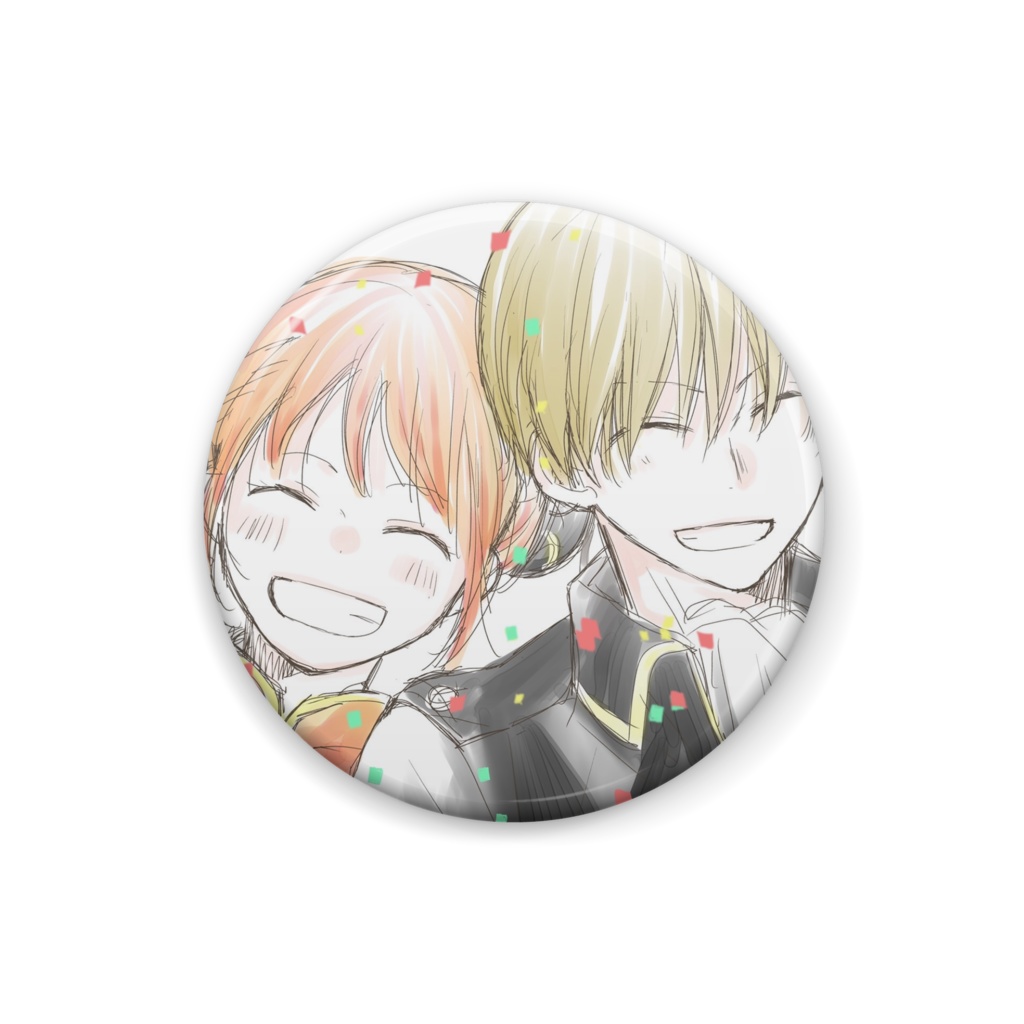 沖神缶バッジ