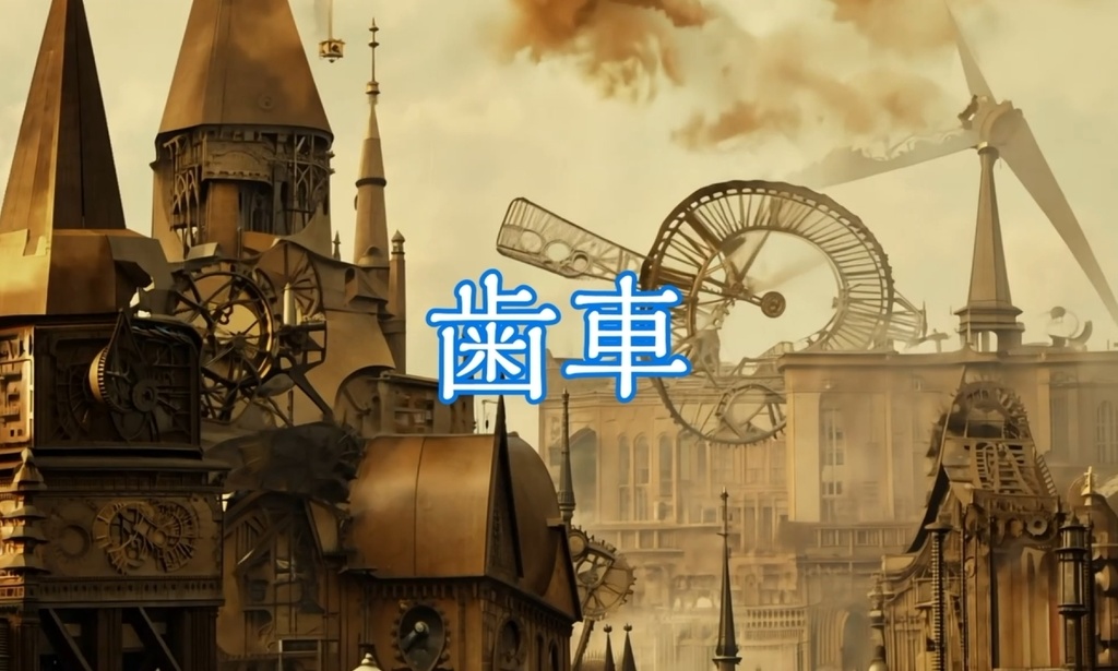 歯車の街。フリー動画素材18点詰め合わせセット