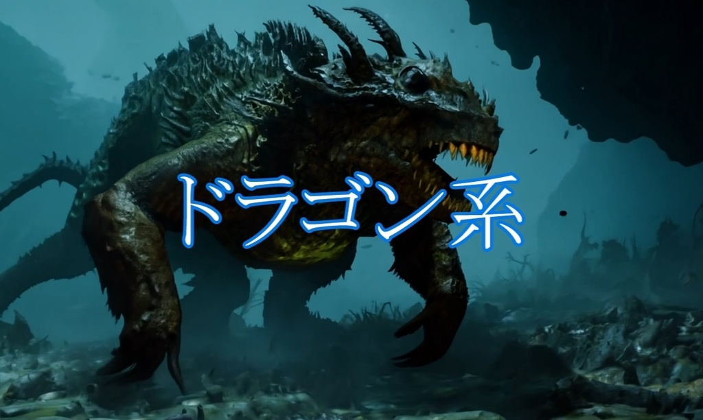 ドラゴン系。フリー動画素材14点詰め合わせセット