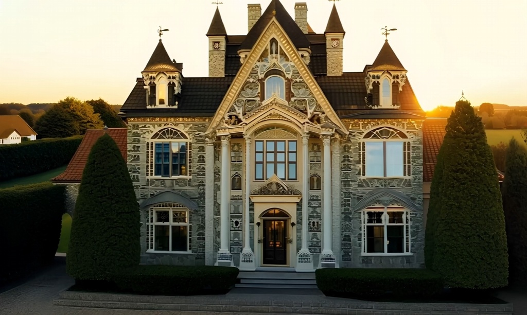 豪華な洋館の動画。4K高画質版