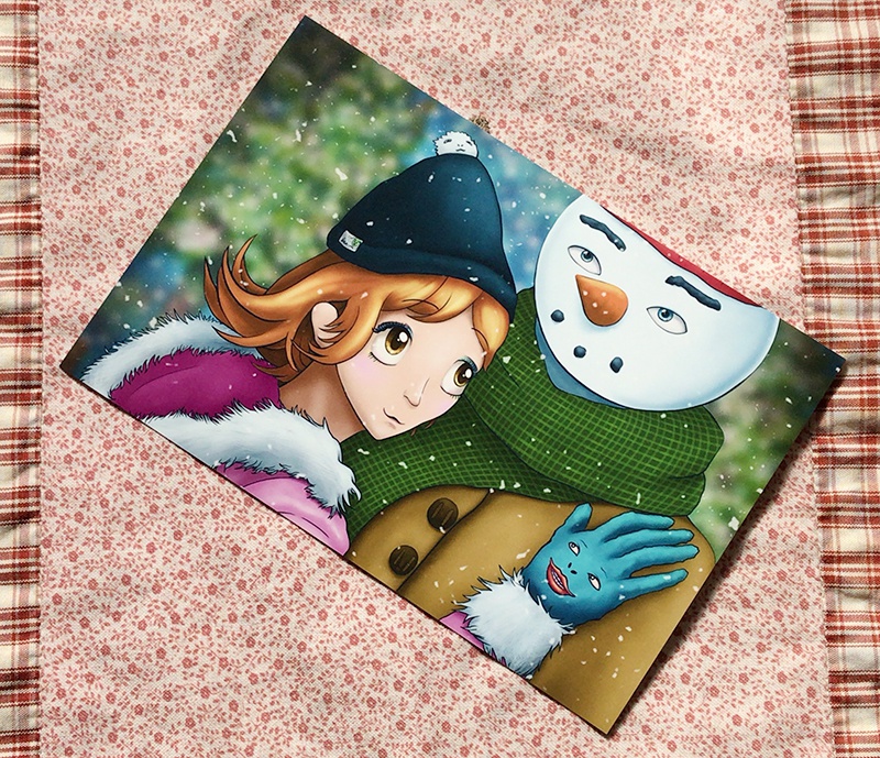 【ポストカード 冬】『Winter love ~Happy~』