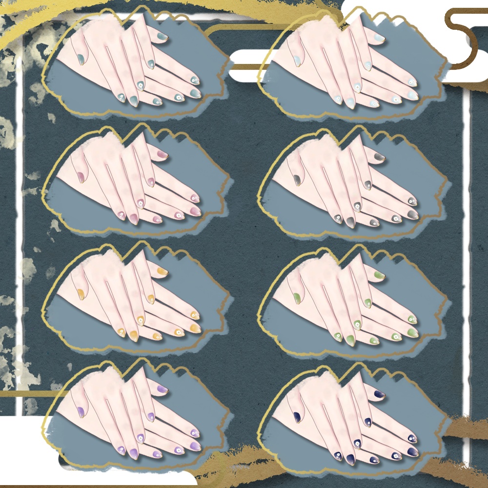 【しなの】花【ネイルテクスチャ】