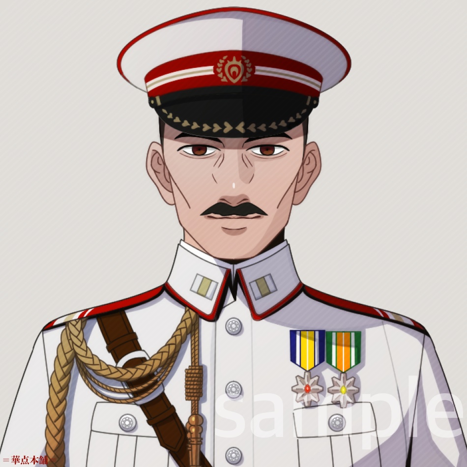 【キャラクター販売】立ち絵2種|軍人Ver.番号4(白色)|うちの人シリーズ