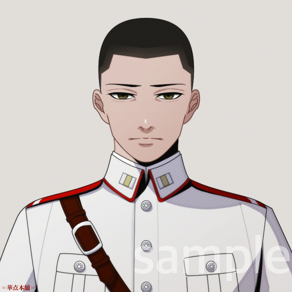 【キャラクター販売】立ち絵2種|軍人Ver.番号2(白色)|うちの人シリーズ