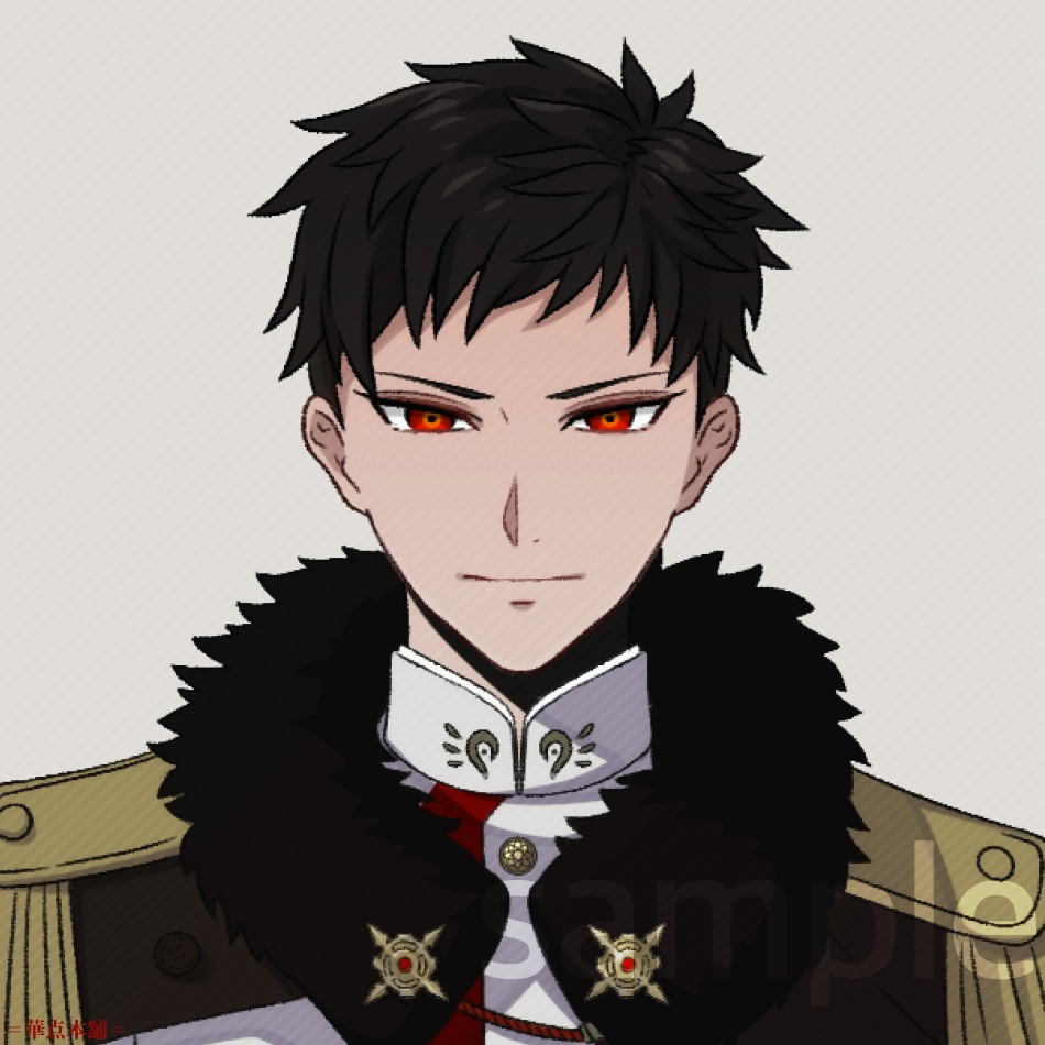 🥉【キャラクター販売】立ち絵2種|軍人Ver.番号1(白色)|うちの恋人シリーズ