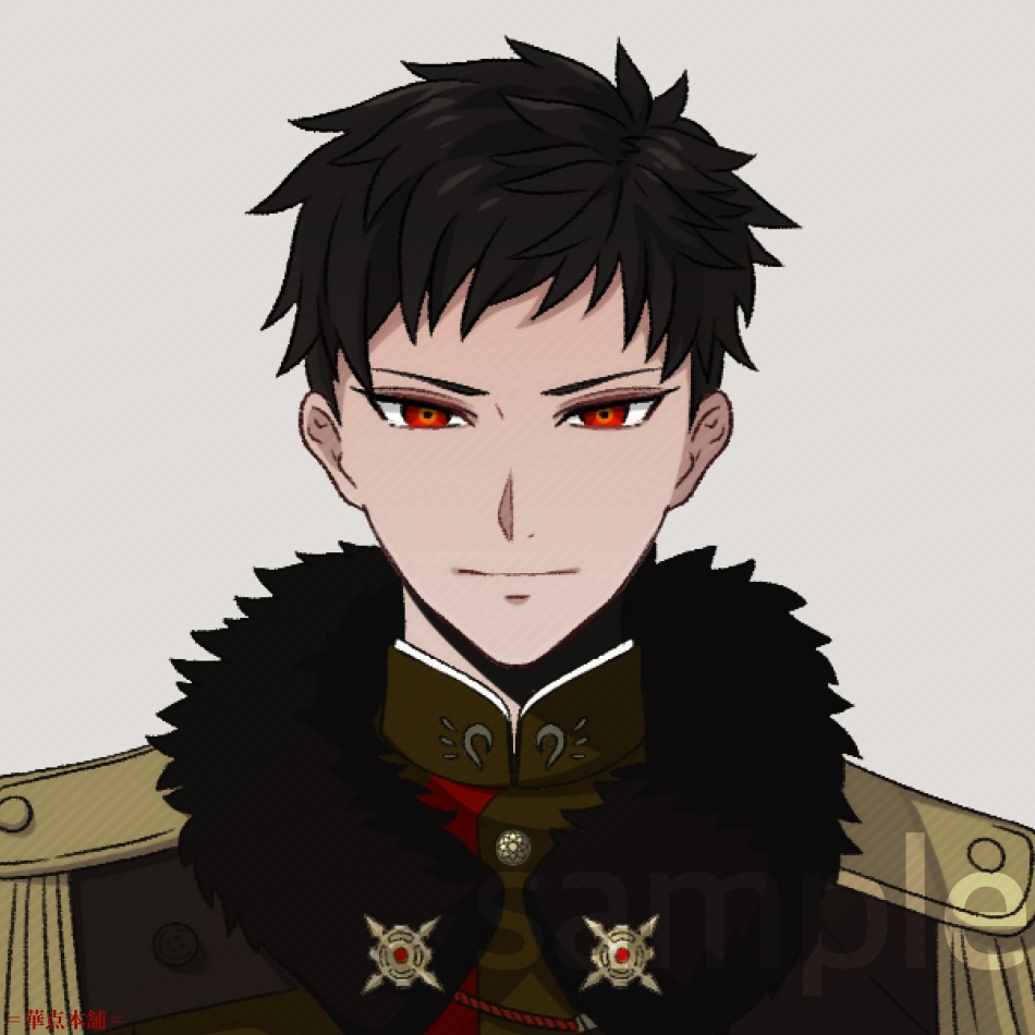 🏅【キャラクター販売】立ち絵2種|軍人Ver.番号1(緑色)|うちの恋人シリーズ