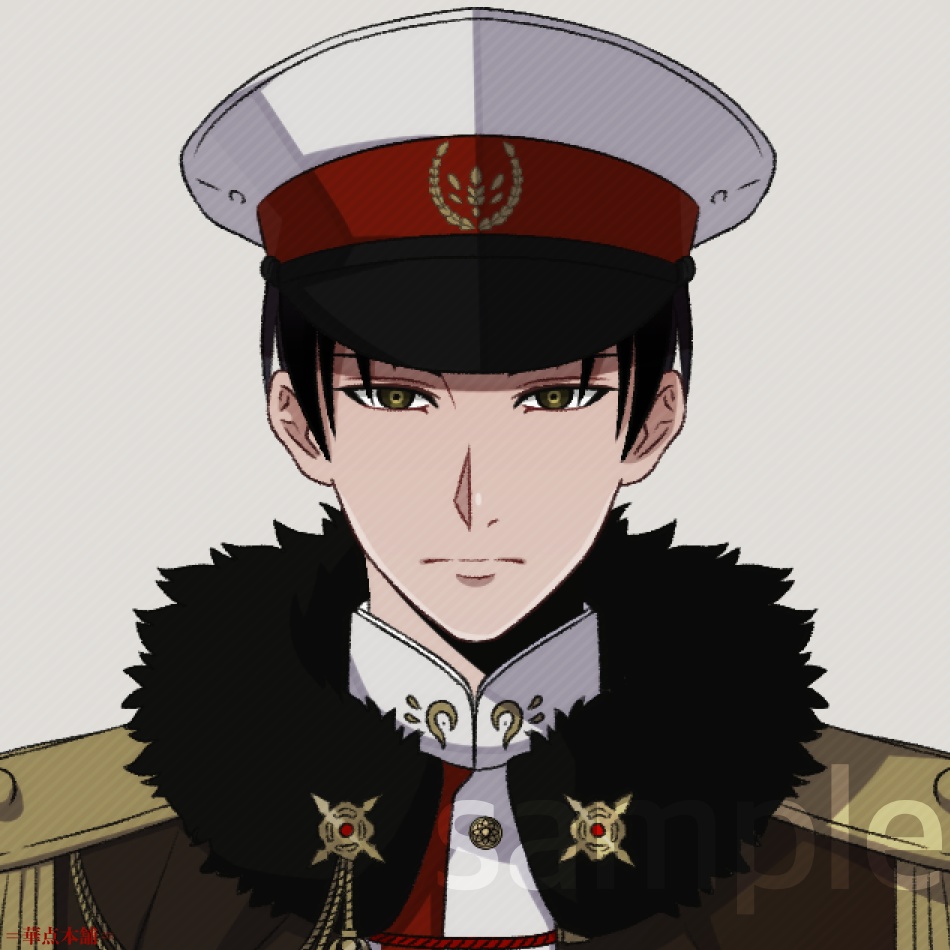 🌟【キャラクター販売】立ち絵2種|軍人Ver.番号2(白色)|うちの恋人シリーズ