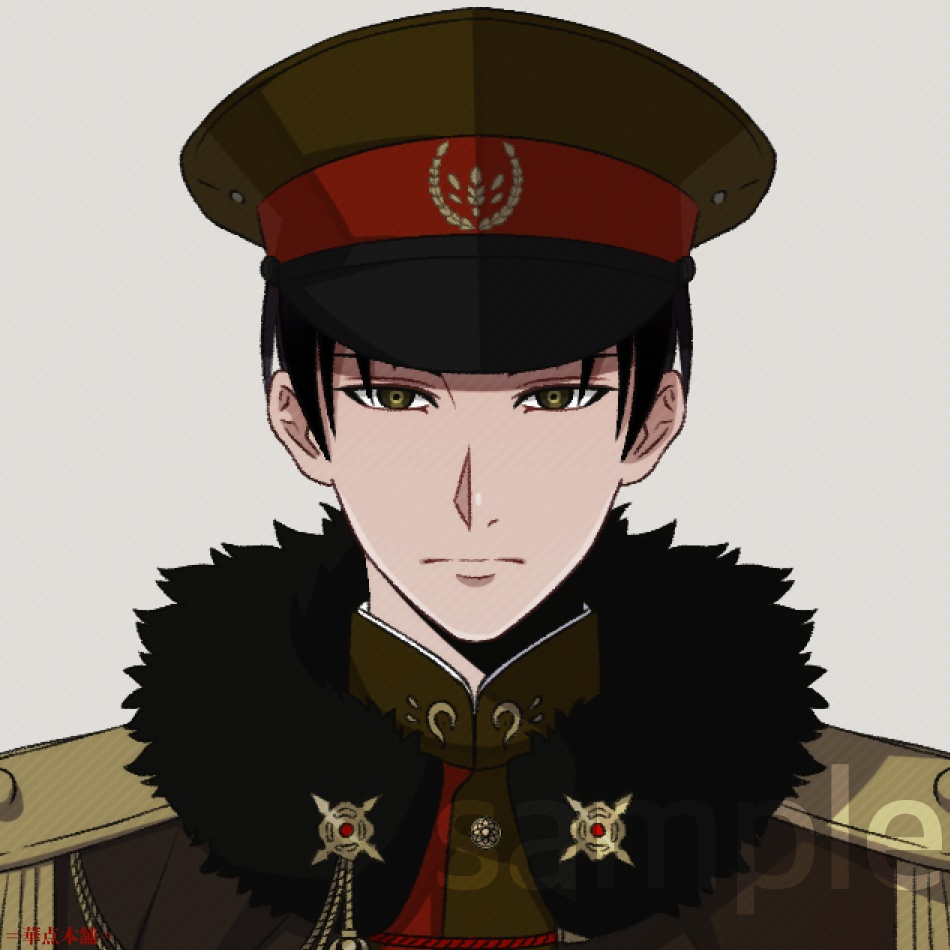 🌟【キャラクター販売】立ち絵2種|軍人Ver.番号2(緑色)|うちの恋人シリーズ