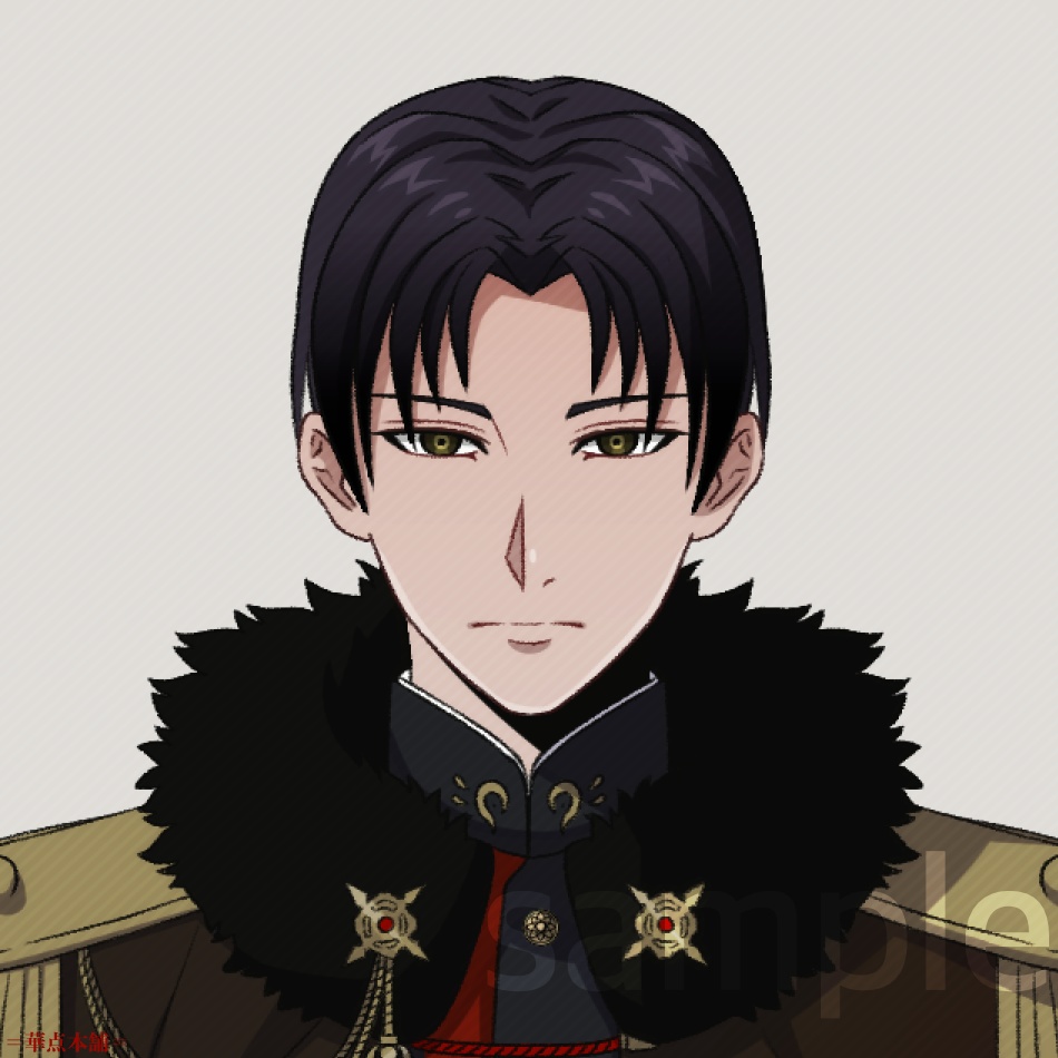 🌟【キャラクター販売】立ち絵2種|軍人Ver.番号2(紺色)|うちの恋人シリーズ