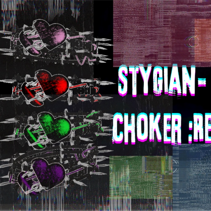 (Sale)Stygian-Choker:Re チョーカー・首輪【VRCHAT想定】