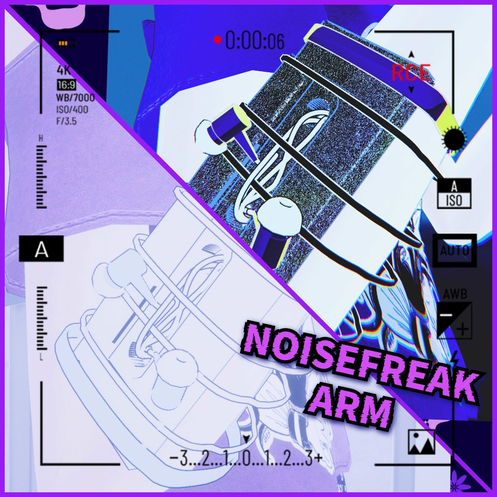 NOISEFREAK-ARM vrchat想定 ブレスレット