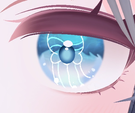 眼の中で動く海月アイテクスチャ【ラムネ専用】