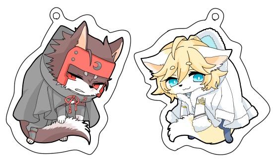 けも黒ファイアクリルストラップ